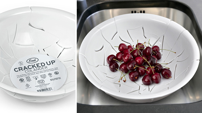 Illustration for article titled You'll Never Have To Worry About Breaking This Pre-Shattered Colander